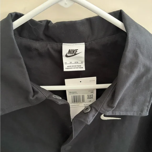 NIKE canvas coaches jacket black size XS NWT - Picture 5 of 8